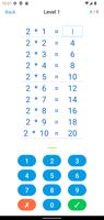 برنامه‌نما Multiplication Table عکس از صفحه
