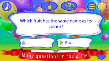 Kids Quiz Games: Millionaire ảnh chụp màn hình 3