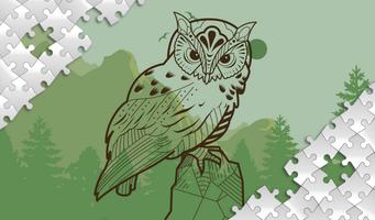 Puzzles for adults animals الملصق