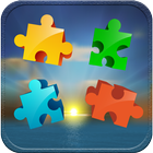 Puzzles for adults sunset icon