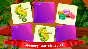 Memory match Spiele für kinder Plakat
