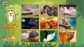 Puzzles: wild animals screenshot 1