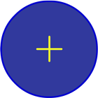 Centre of Mass 2D ไอคอน