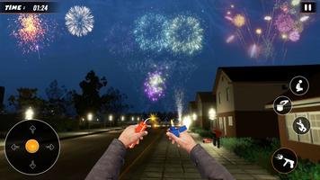 Fireworks Simulator Games 3D imagem de tela 3