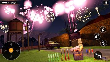 Fireworks Simulator Games 3D capture d'écran 1