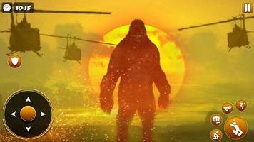 Kaiju Gorilla Godzilla Monster Affiche