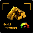 Détecteur de métaux d'or et icône