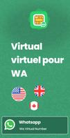 Numéro virtuel pour Whatsapp Affiche