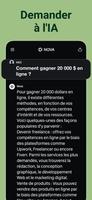 Chatbot IA français - Nova capture d'écran 1