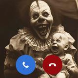 Appel vidéo de clown effrayant