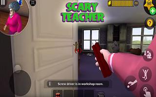 Hello Scary Teacher 3D Neighbor Halloween Trick capture d'écran 2