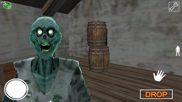 Evil Scary Granny Game - White Snow Horror Game 3D الملصق