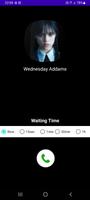 fake call wednesday addams syot layar 1