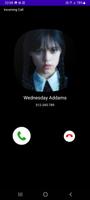 fake call wednesday addams syot layar 2