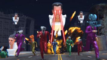 Robot Fight in Dark Crime City poster