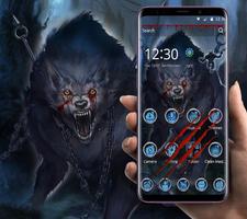 Scary wolf theme poster