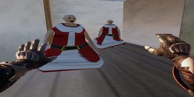 scary santa horror poster