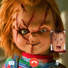 Scary Doll Fake Video Call sim icône