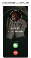 Scary Doll Fake Video Call sim Affiche