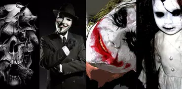 Scary Wallpapers Horror: Skull, Joker, Anonymous