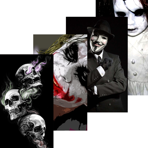 Scary Wallpapers Horror: Skull, Joker, Anonymous