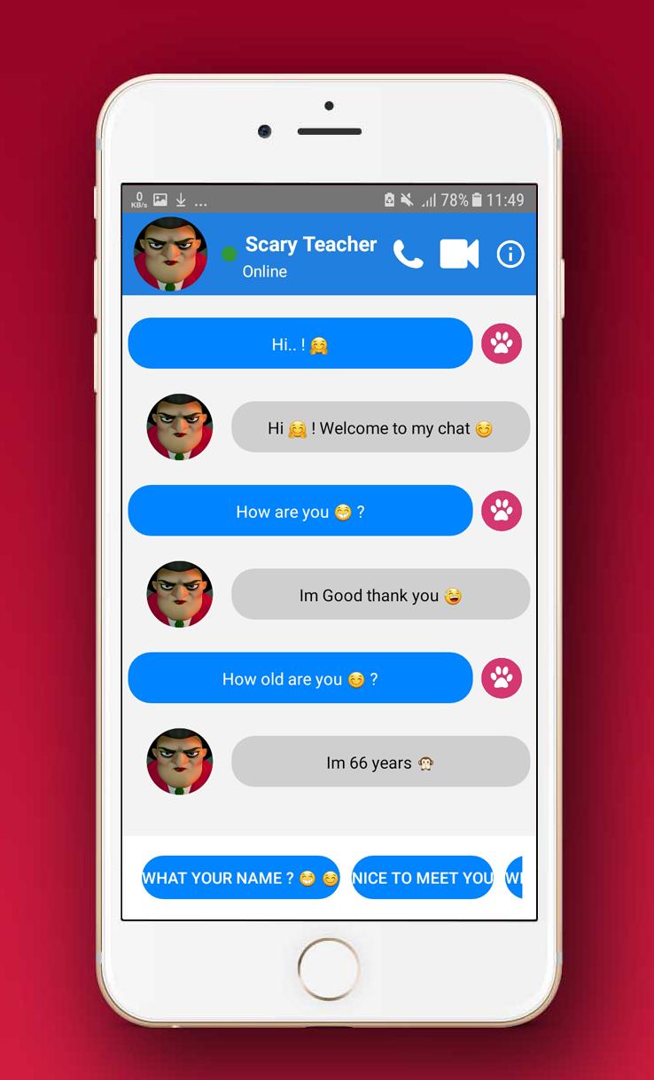 fake call Video From Scary Teacher Simulator Prank for Android - Download