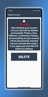 Delete Account ภาพหน้าจอ 1