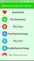 Science Formula with example اسکرین شاٹ 1