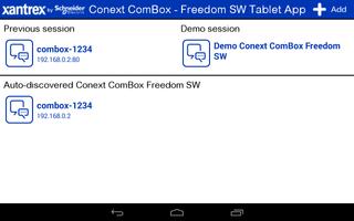 Conext ComBox - Freedom SW capture d'écran 2