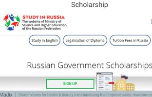 Russian government scholarship | scholarship app captura de pantalla 1