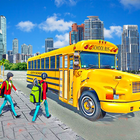 School Bus Driving：Bus Game icône