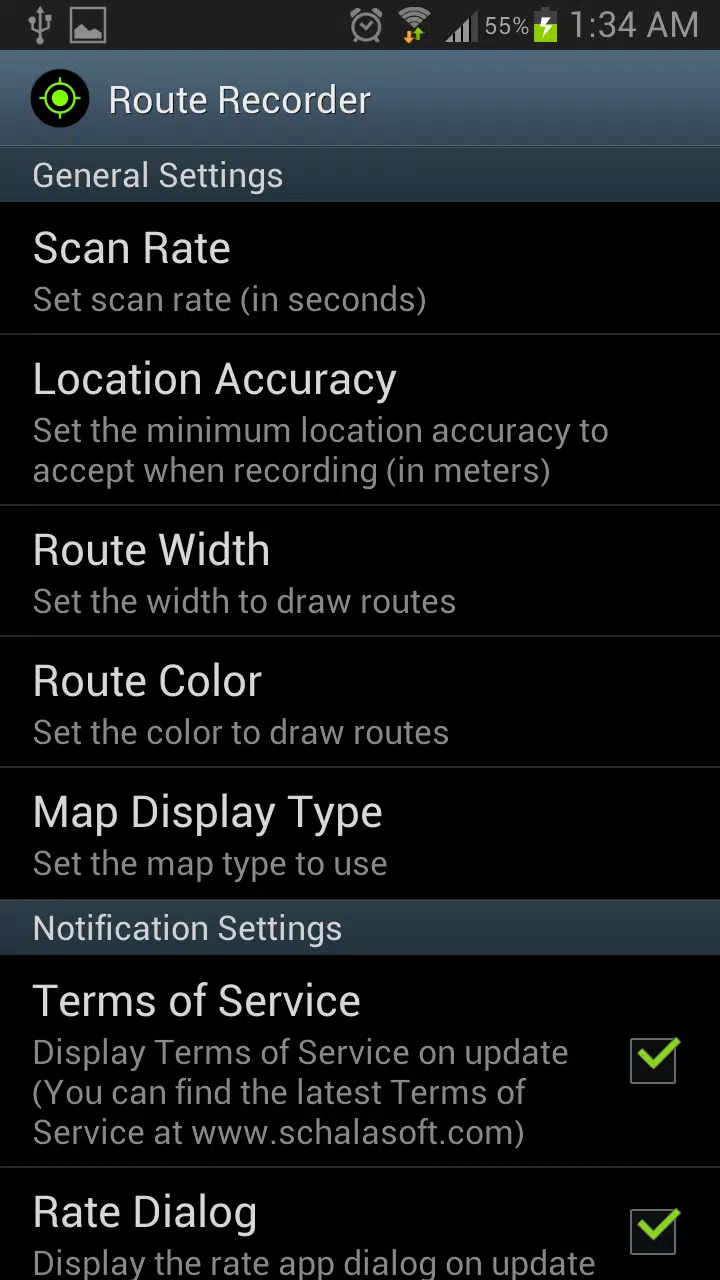 Android İndirme için Route Recorder APK