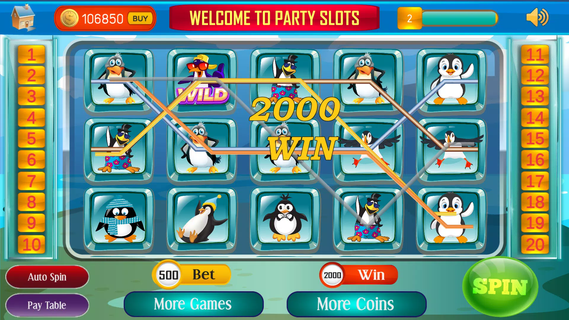 Download do APK de O pinguim congelado Slots para Android