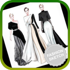 Draw a fashion sketch আইকন