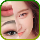 Maquillage des yeux des femmes coréennes icône