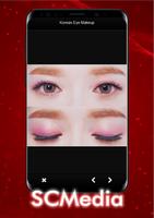 Maquillage des yeux des femmes coréennes Affiche