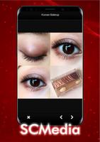 Natuurlijke Koreaanse make-up-poster
