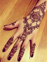 Henna Hand Design Simple and Beautiful poster