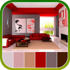 Interior wall paint color icon