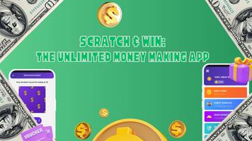 Scratch & Win: Earn Cash Daily Affiche