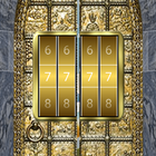 pintu kunci layar emas ikon