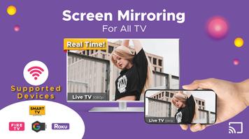 Screen Mirroring for All TV Affiche