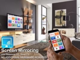 Screen Mirroring TV: Cast Video player / Whatsweb الملصق