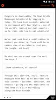 Bear Grylls Instant Messenger ภาพหน้าจอ 1