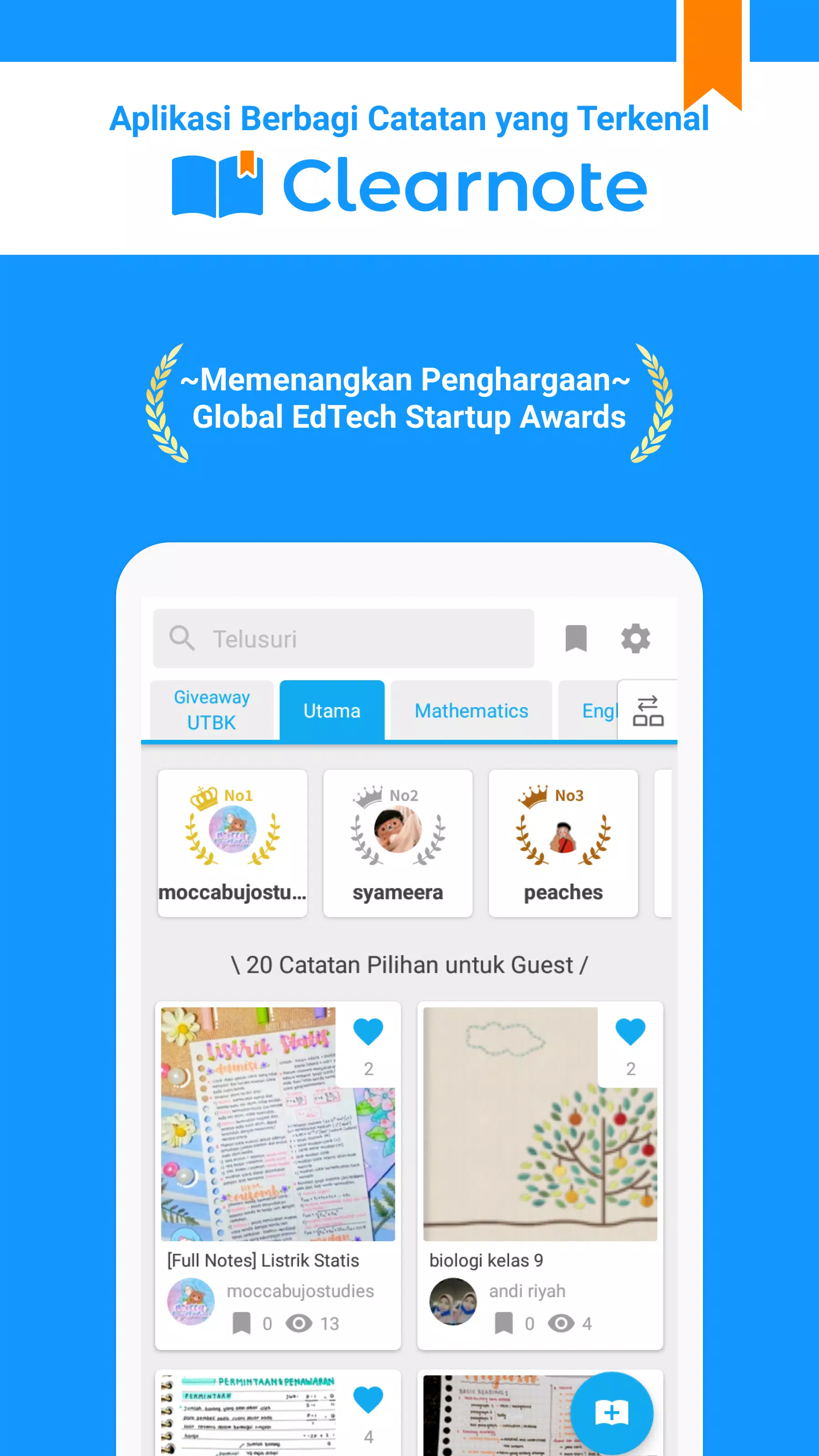 Download Aplikasi Catatan Clearnote for Android - APK Download