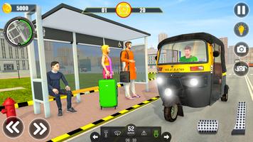 Modern City Tuk Tuk Drive Game تصوير الشاشة 1