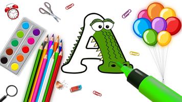 Alphabet Lore- Coloring Animal الملصق