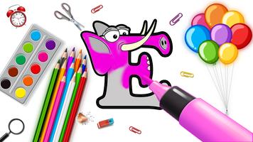 Alphabet Lore- Coloring Animal تصوير الشاشة 1