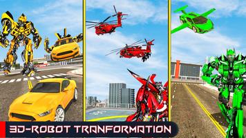 Robot Car Game -Transformer 3D Affiche