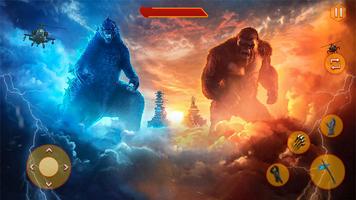 Godzilla x kong City Attack 3D Affiche